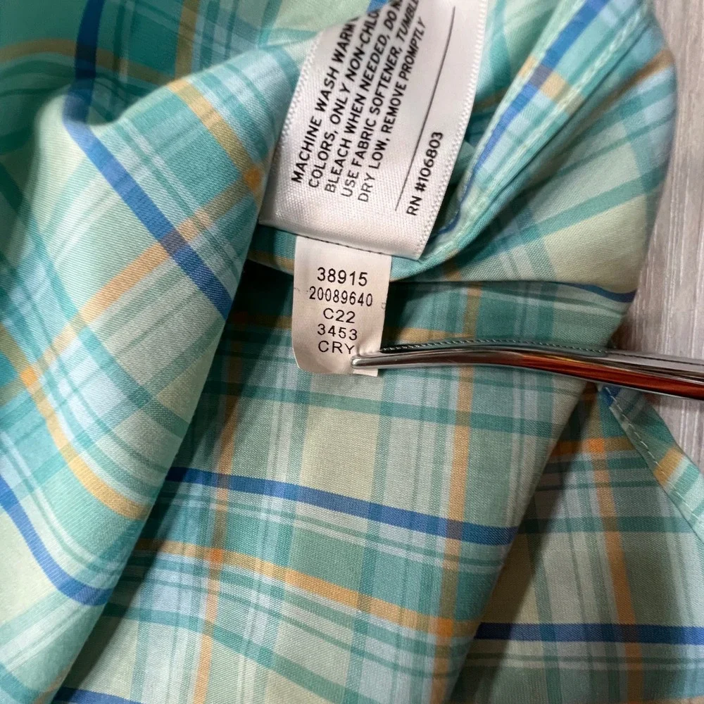 Duluth Trading Co Relaxed Fit Long Sleeve Button Up Shirt‎ Men's Size L Plaid
